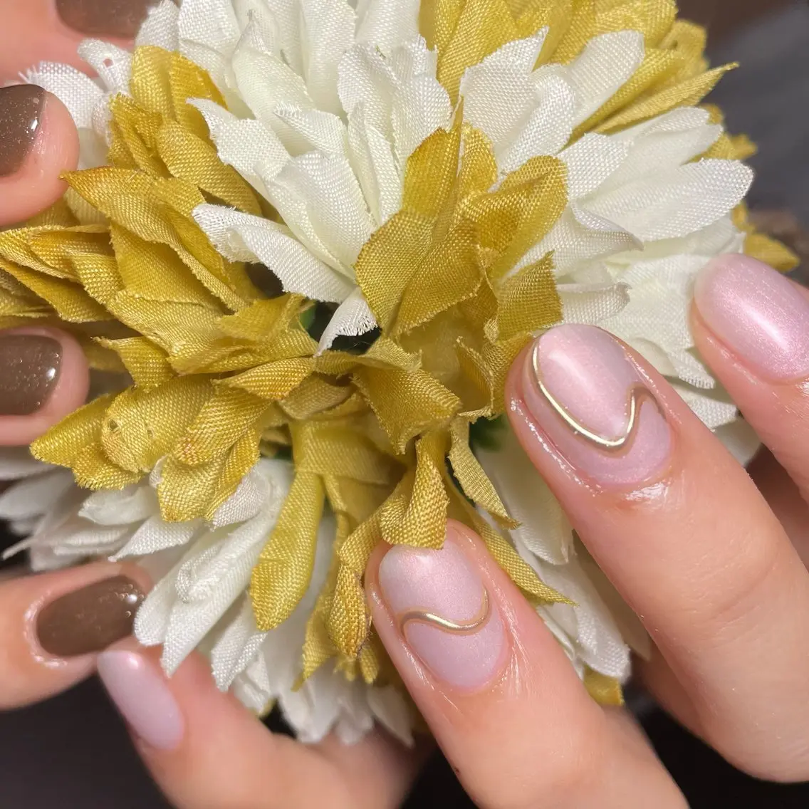 ネイル ハンドネイル nail　milky 〜深夜にもネイル〜のネイルデザイン