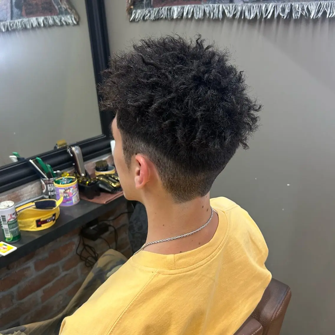 ショート パーマ メンズ カット パーマ 💈針金パーマ/ ソフトアフロ💈望愛のヘアスタイル