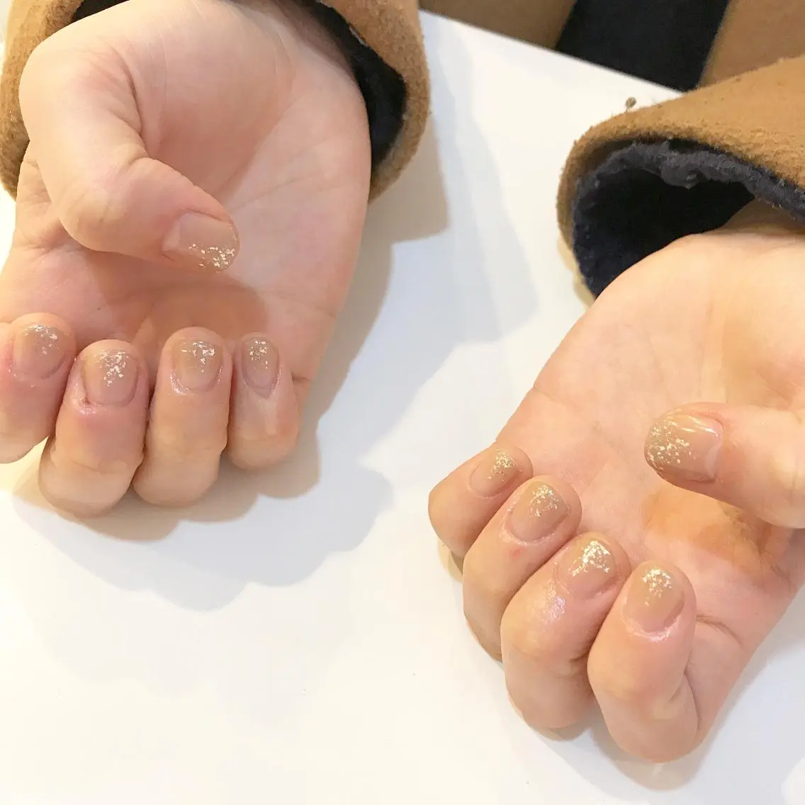 ネイル グラデーション ラメ(グリッター) 板垣 綾乃のネイルデザイン