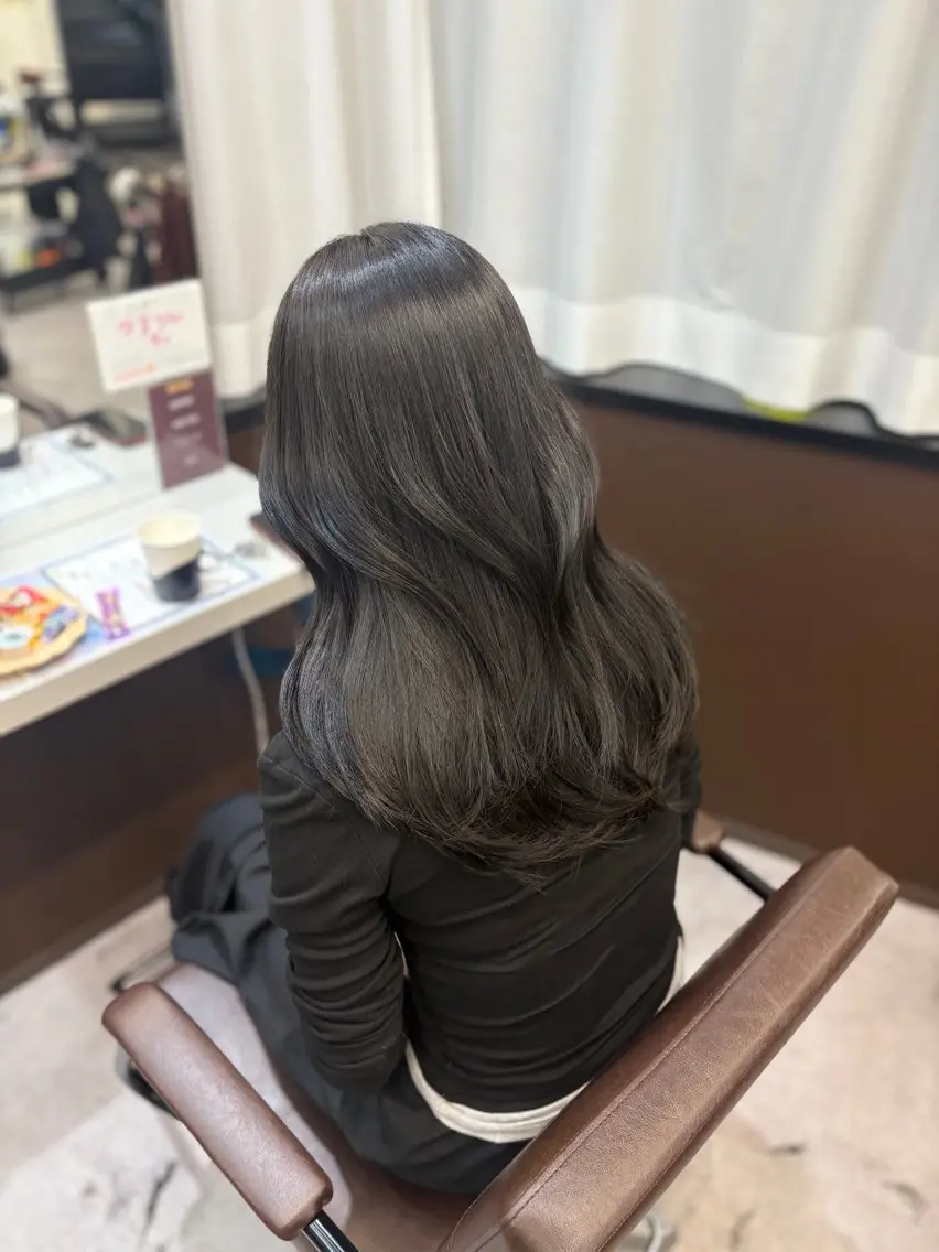 ロング カラー 韓国×髪質改善カラー 💎hinaのヘアスタイル