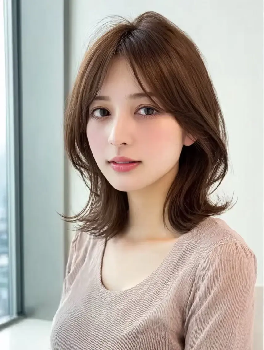 ミディアム 瀧本 頼稀のヘアスタイル