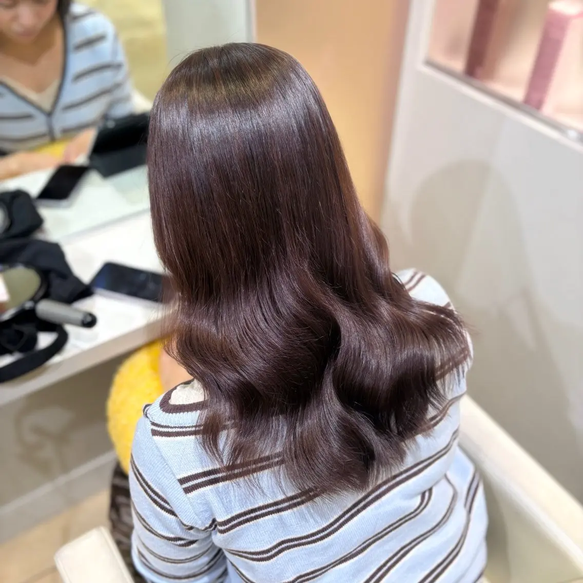 カラー ブリーチ 透明感カラー ブリーチなしカラー ピンクカラー カット ヘアカラー トリートメント 新宿/艶カラー 🎀韓国ヘアKANAのヘアスタイル
