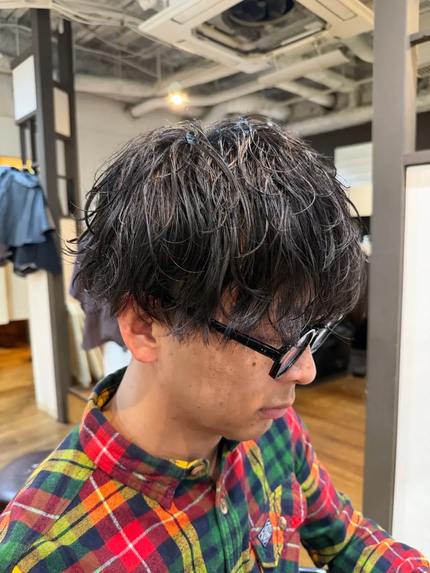 カット+シャドウパーマの写真