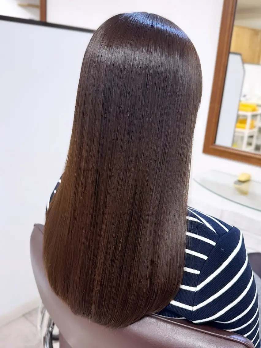 白髪をしっかりカバー*頭皮&髪のケア付き"ロング(鎖骨以上)限定"コース【初回20%off】カット込みの写真