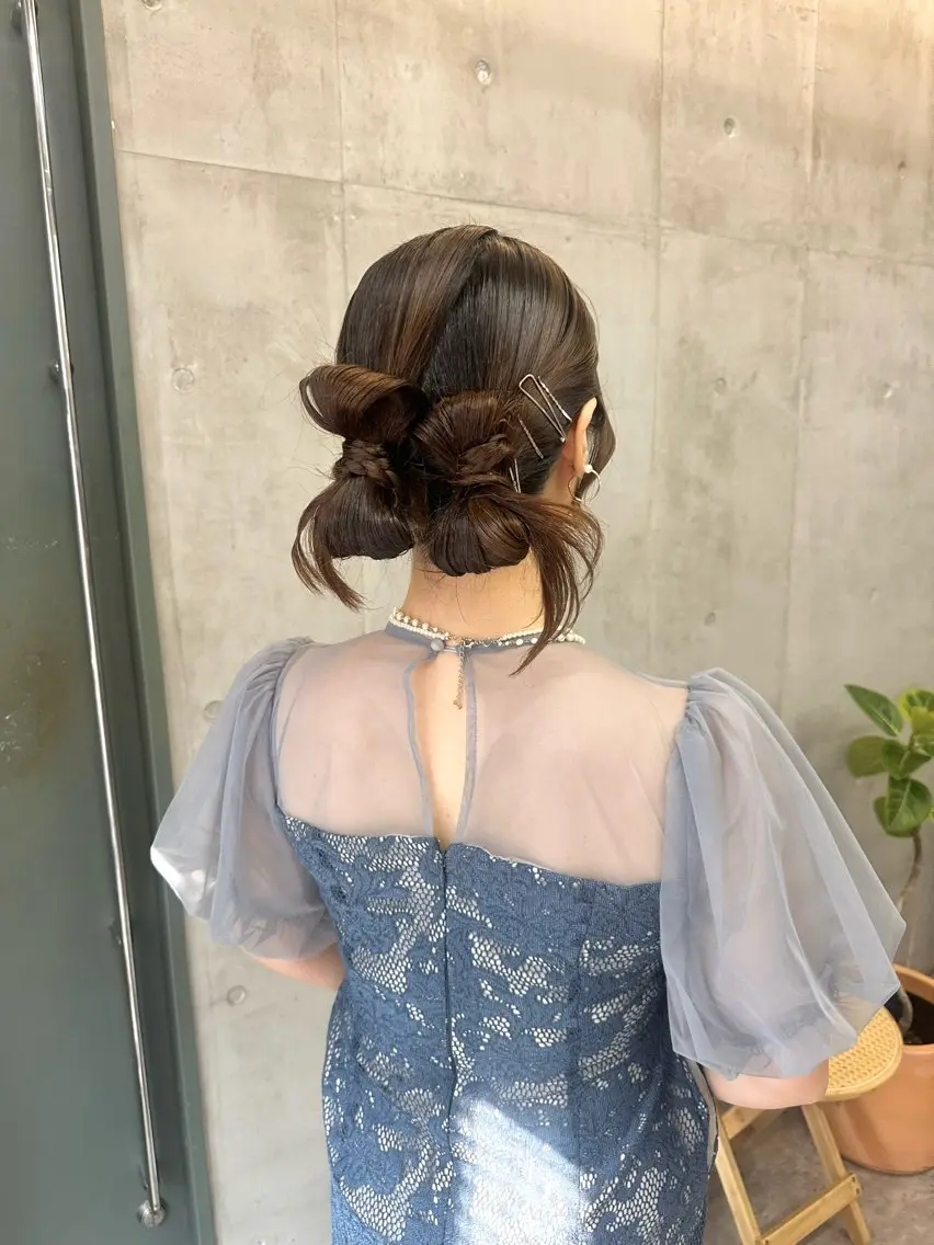 ロング ヘアアレンジ ヘアセット カットモデル募集中 ／HARUKA🎀のヘアスタイル