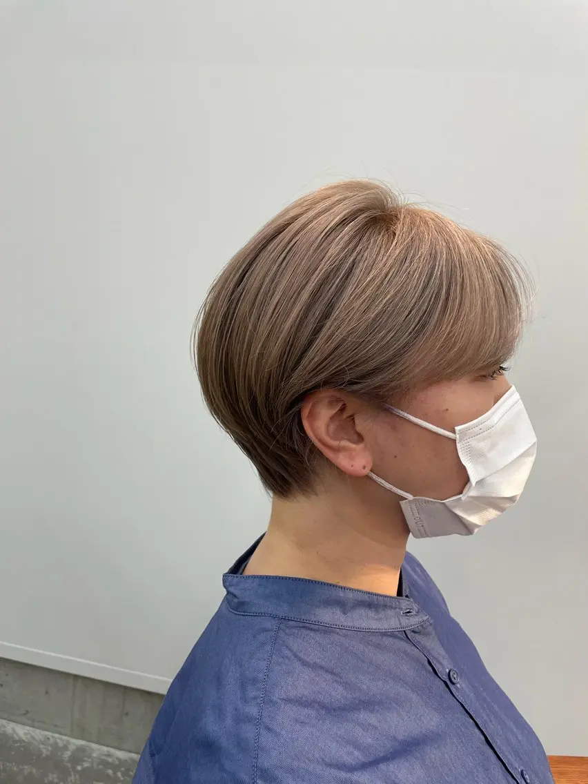 ショート ショートヘア カット ヘアカラー トリートメント 宮本 祥生のヘアスタイル