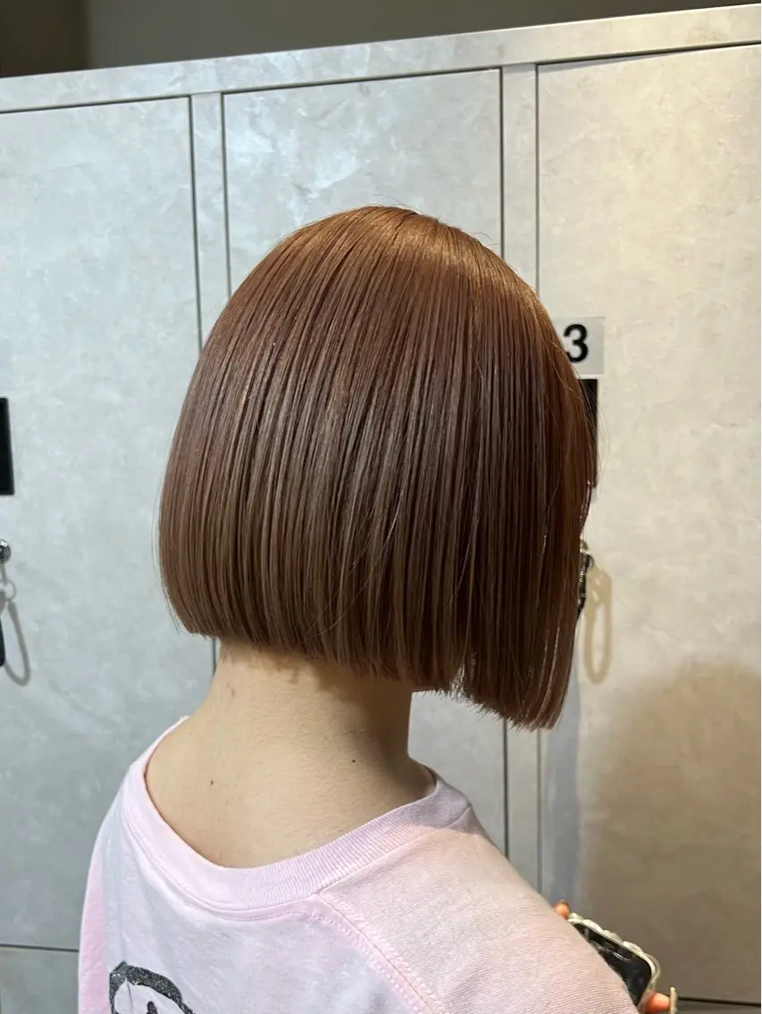 ショート カラー ボブ 神戸ボブ✂️ ioe三宮/田 伸佳のヘアスタイル