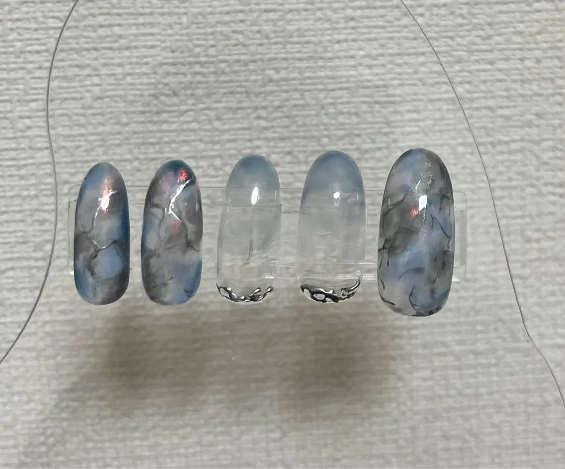 ネイル ニュアンスネイル ストーンネイル koko nailのネイルデザイン