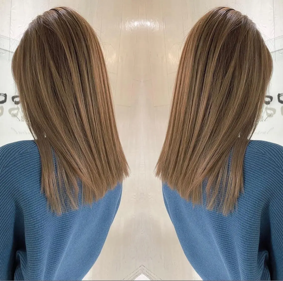 ミディアム カラー アッシュ ベージュカラー 外国人風カラー レイヤーカット ヘアカラー トリートメント 河合秀明/ショート /ボブ/レイヤーのヘアスタイル