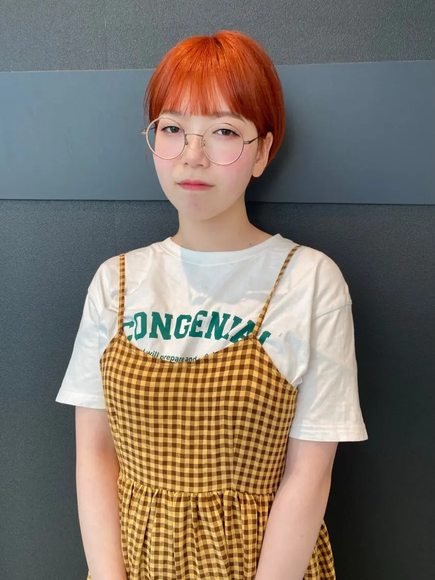 ショート カラー ブリーチ カット ヘアカラー トリートメント mai / linoah˚✧のヘアスタイル