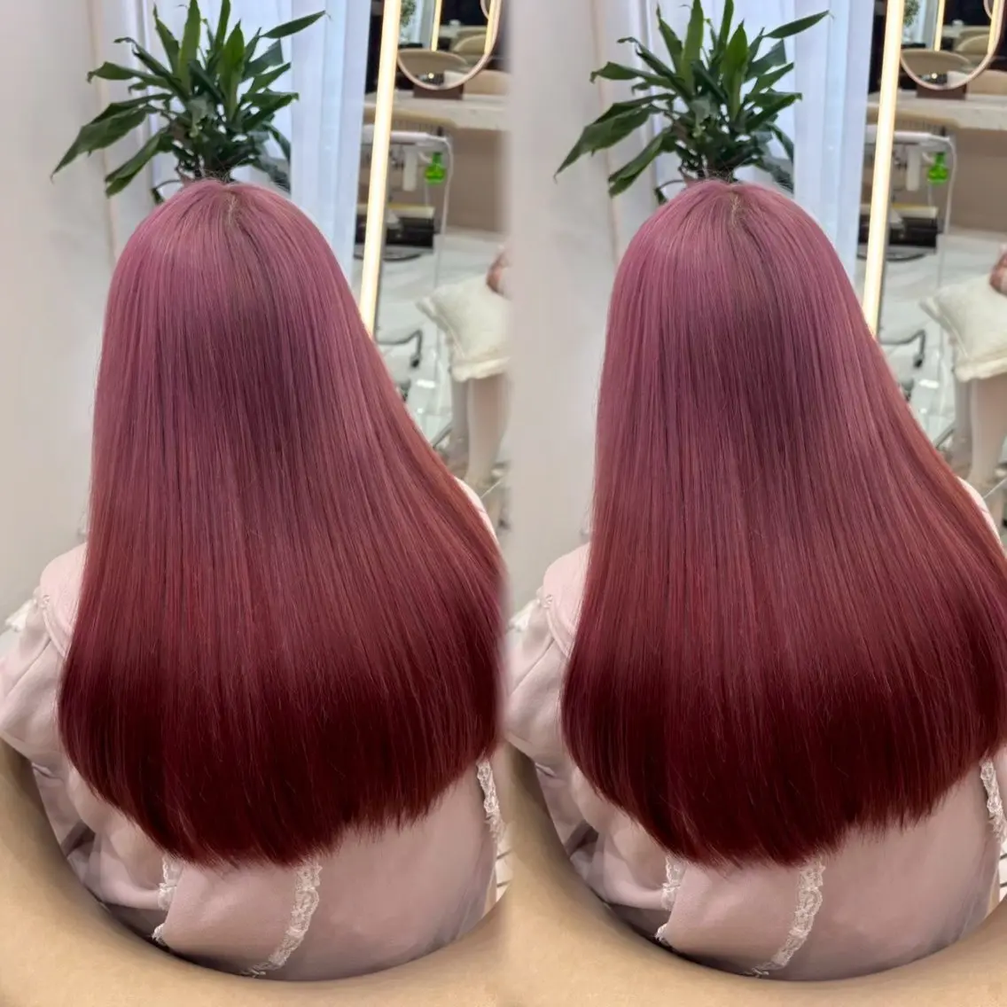 ✨【艶髪フルコース】✨カラー+縮毛矯正+トリートメント🫧の写真