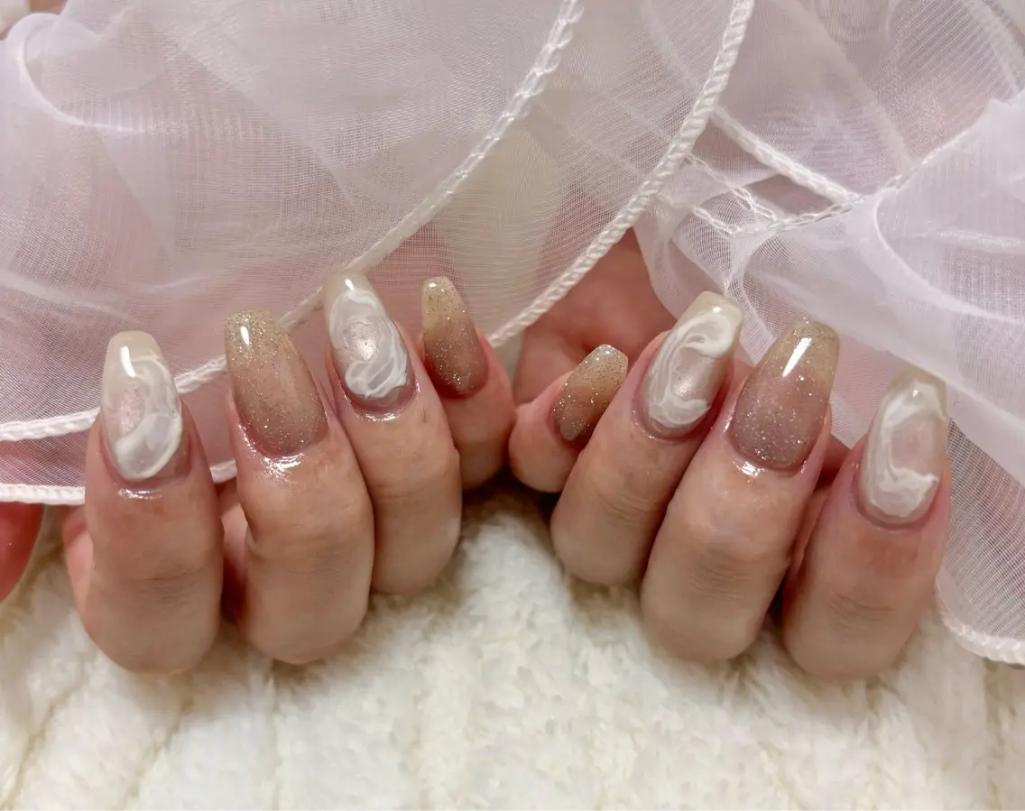ネイル ニュアンスネイル ハンドネイル わたなべ さやかのネイルデザイン