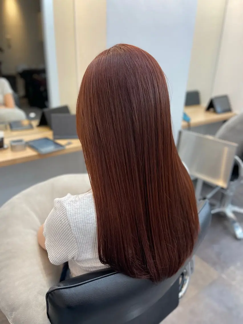 セミロング カラー カット ヘアカラー トリートメント WISTERIA P LUS1 ikumiのヘアスタイル