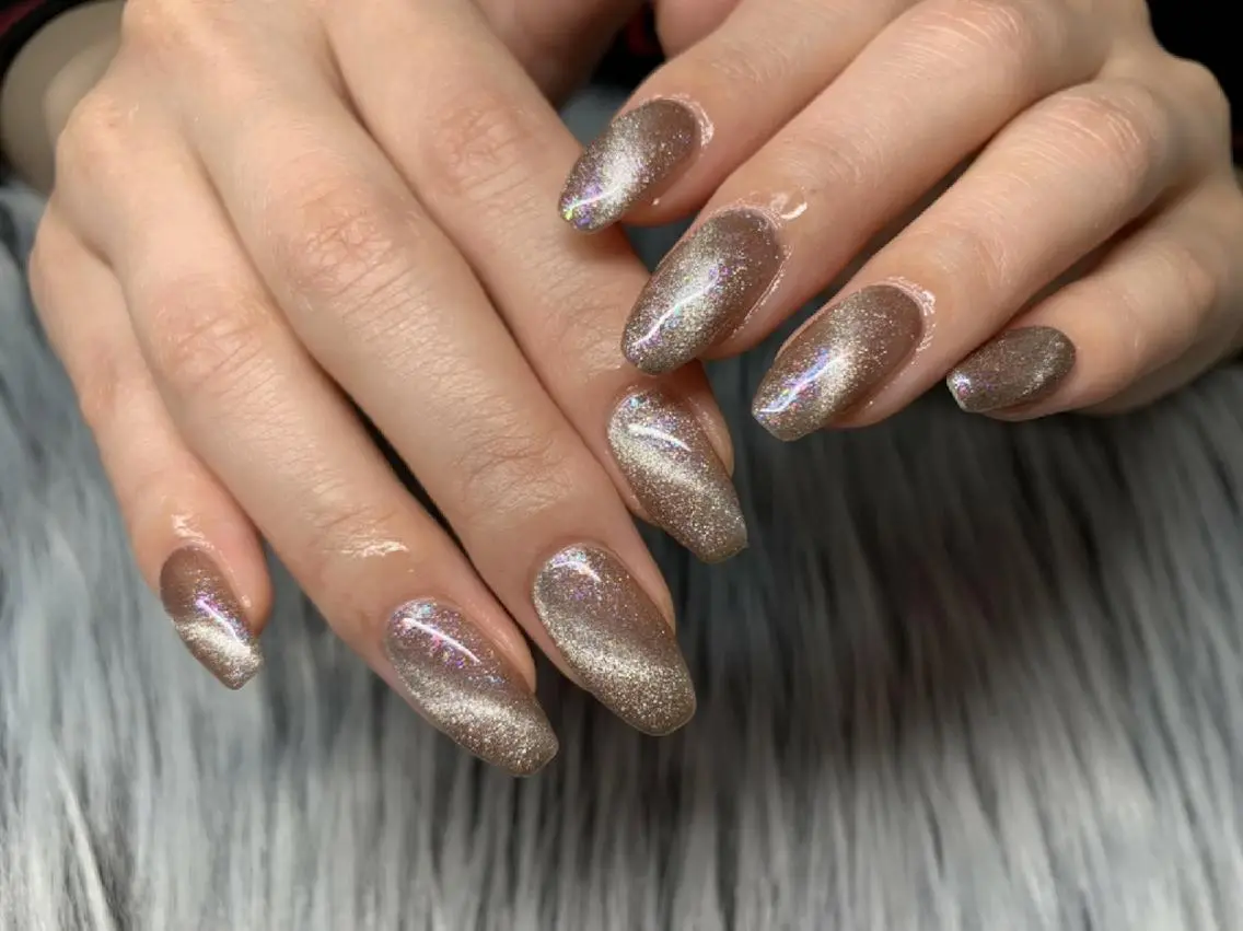ネイル マグネットネイル パープル Nail salon Coco【溝の口駅】のネイルデザイン