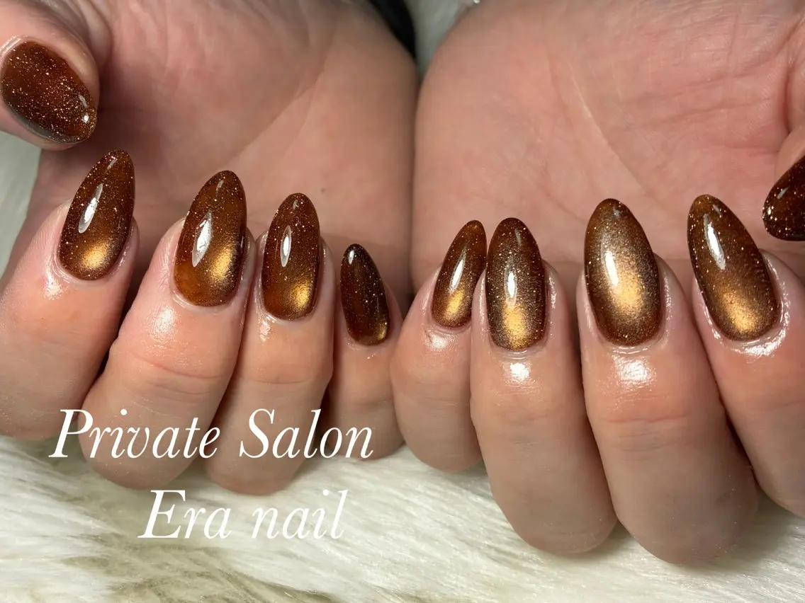 ネイル マグネットネイル マグネットワンカラー ワンカラーネイル ハンドネイル Era nailのネイルデザイン