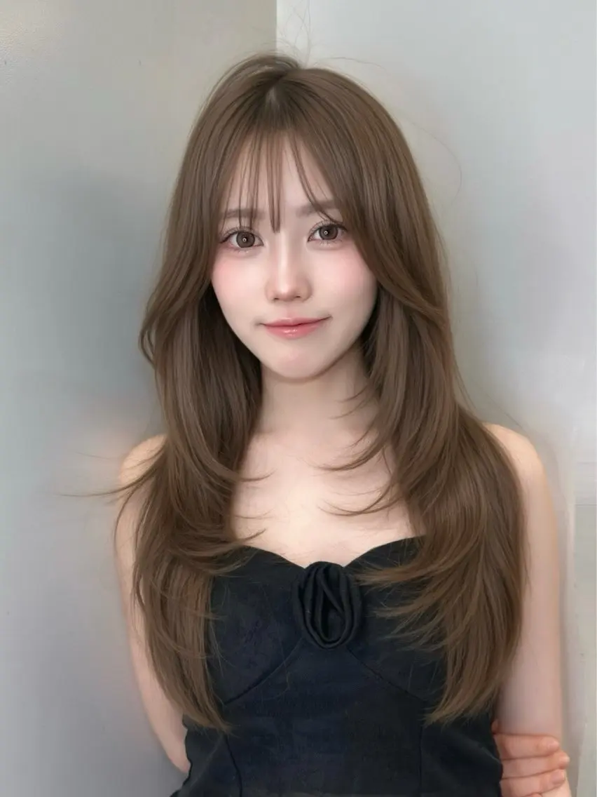 ロング カラー カット ヘアカラー ヘアセット 上品モテヘア🩶 karen🩶のヘアスタイル