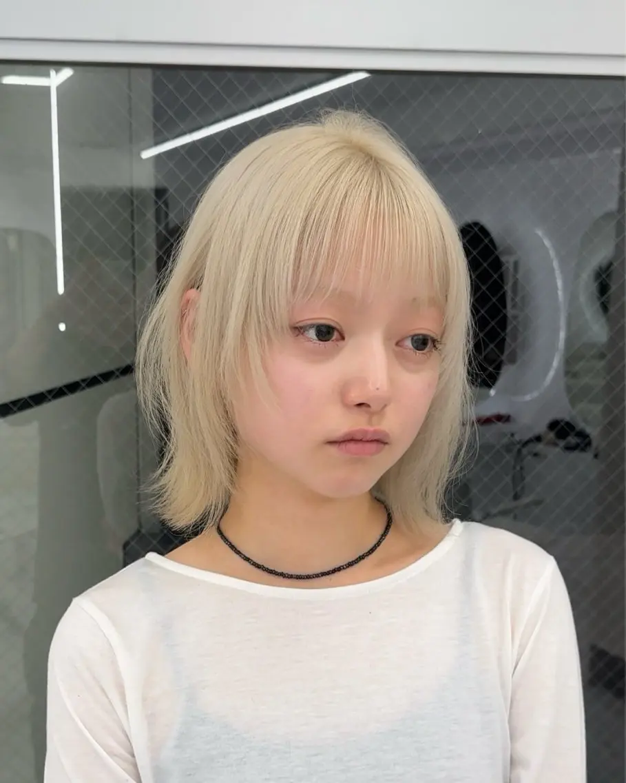 ミディアム カラー ベージュカラー ブリーチ ケアブリーチ 透明感カラー デザインカラー カット ヘアカラー トリートメント ブリーチ ハイトーン 特化🌈フジタハルキのヘアスタイル