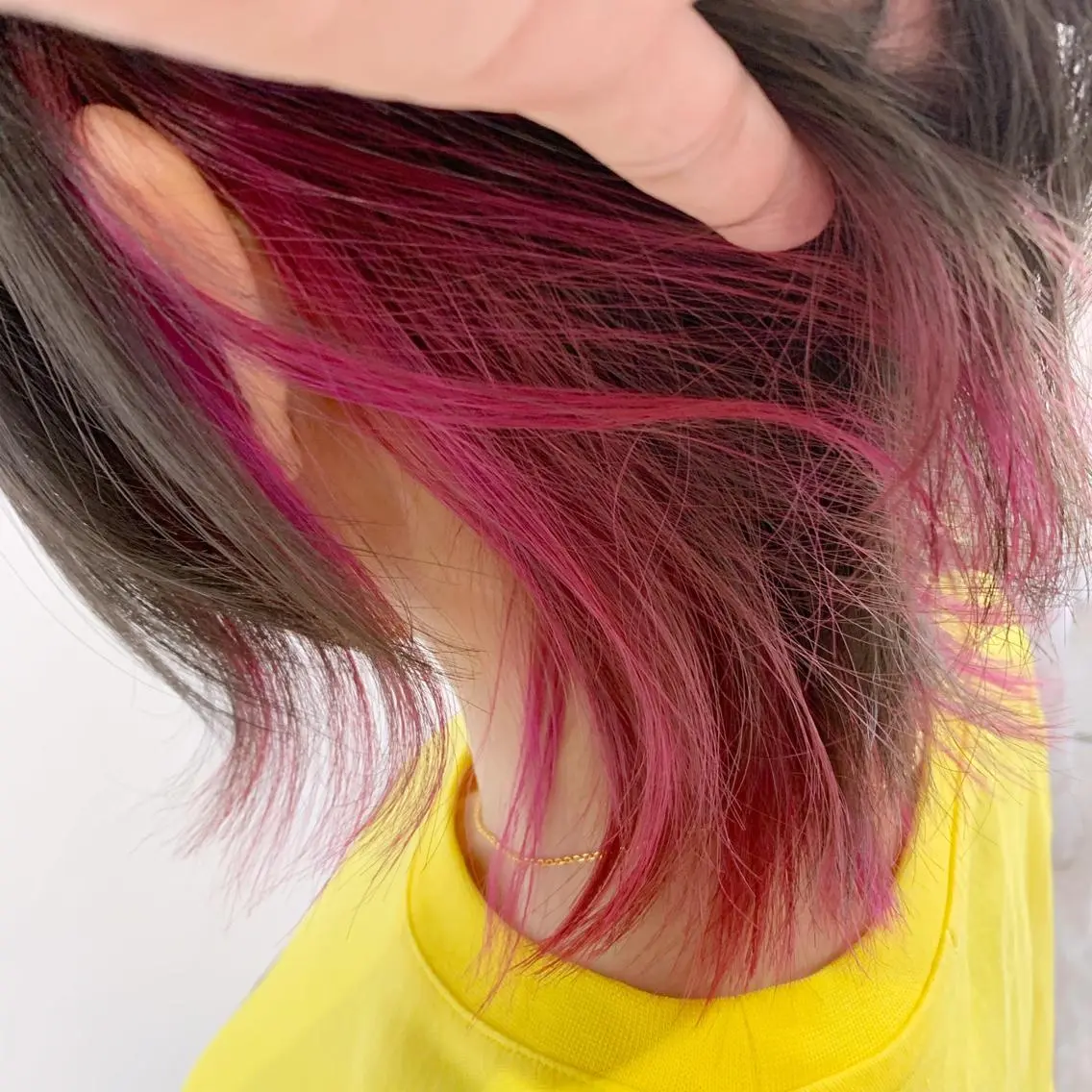 ミディアム カラー ベージュカラー 透明感カラー インナーカラー ピンクカラー レッドカラー ヘアカラー レイヤー/髪質改善✨ sumi(スミ)のヘアスタイル