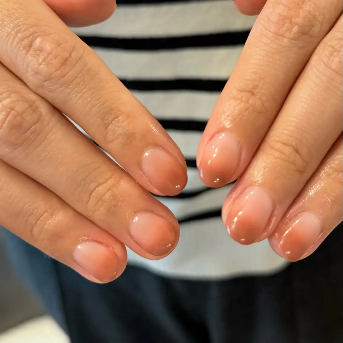 ネイル グラデーション ピンク ハンドネイル filonnail asukaのネイルデザイン