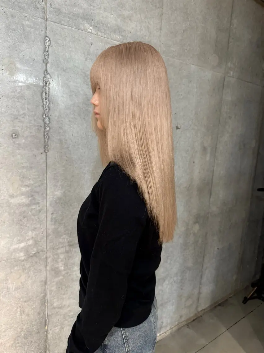 ロング カラー ブロンド ピンクカラー ヘアカラー 【🥀履歴修正🥀】 ハイトーン職人/拓真のヘアスタイル