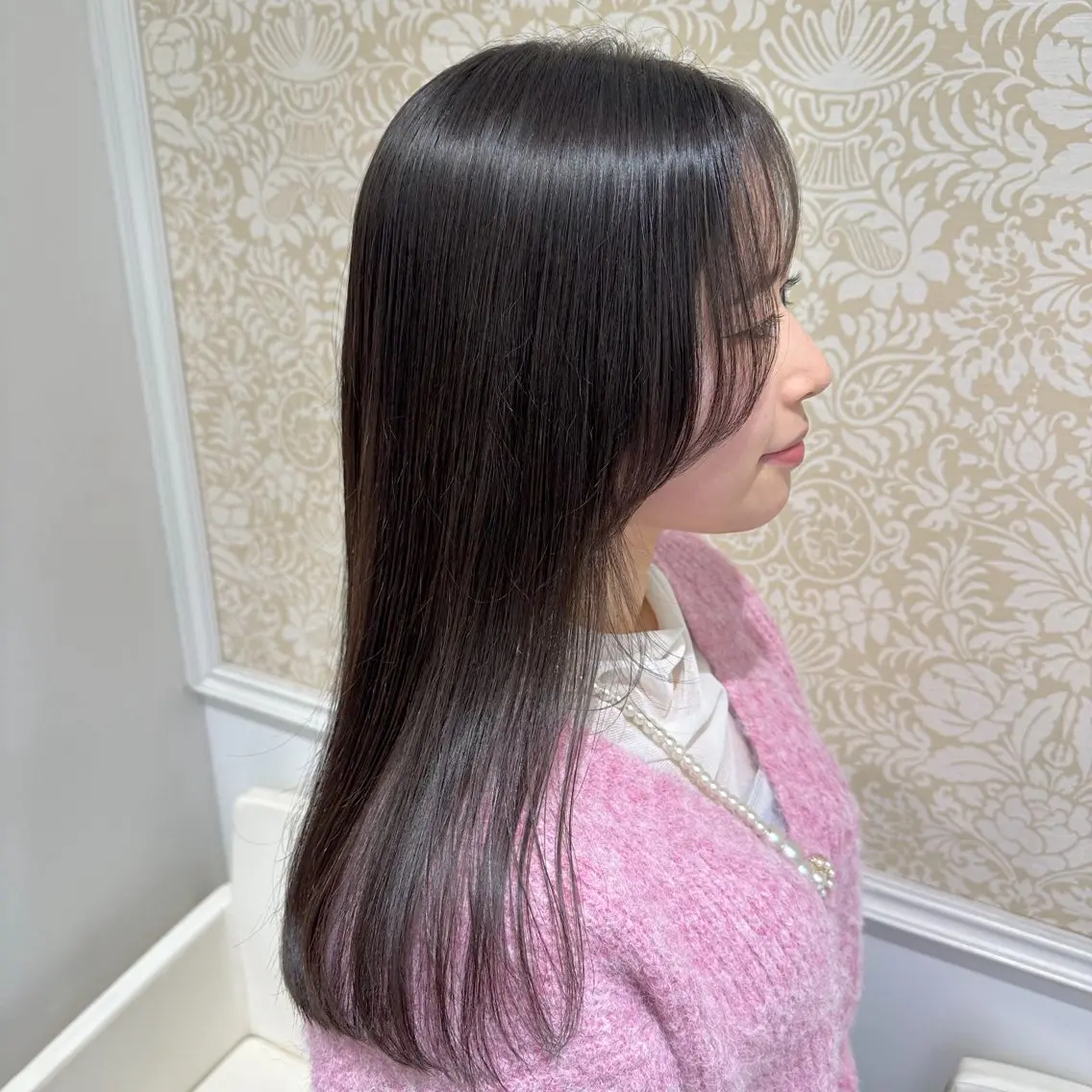 ロング パーマ 髪質改善カラー💎 オオネヨシナリのヘアスタイル