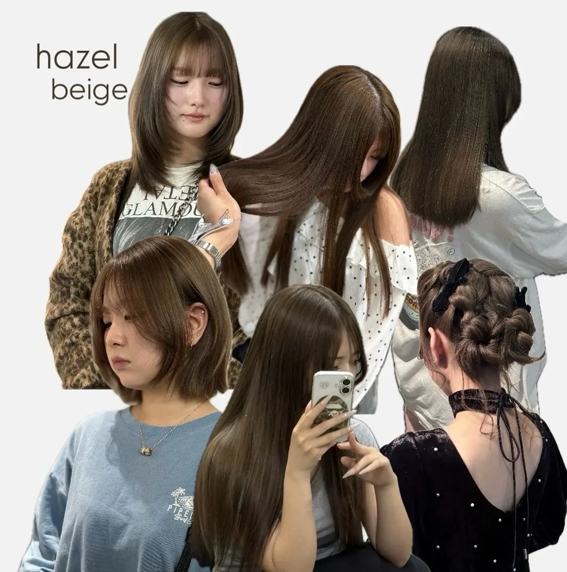 セミロング カット ヘアカラー トリートメント 韓国・透明感カラー ／堀江／みずき🐩のヘアスタイル