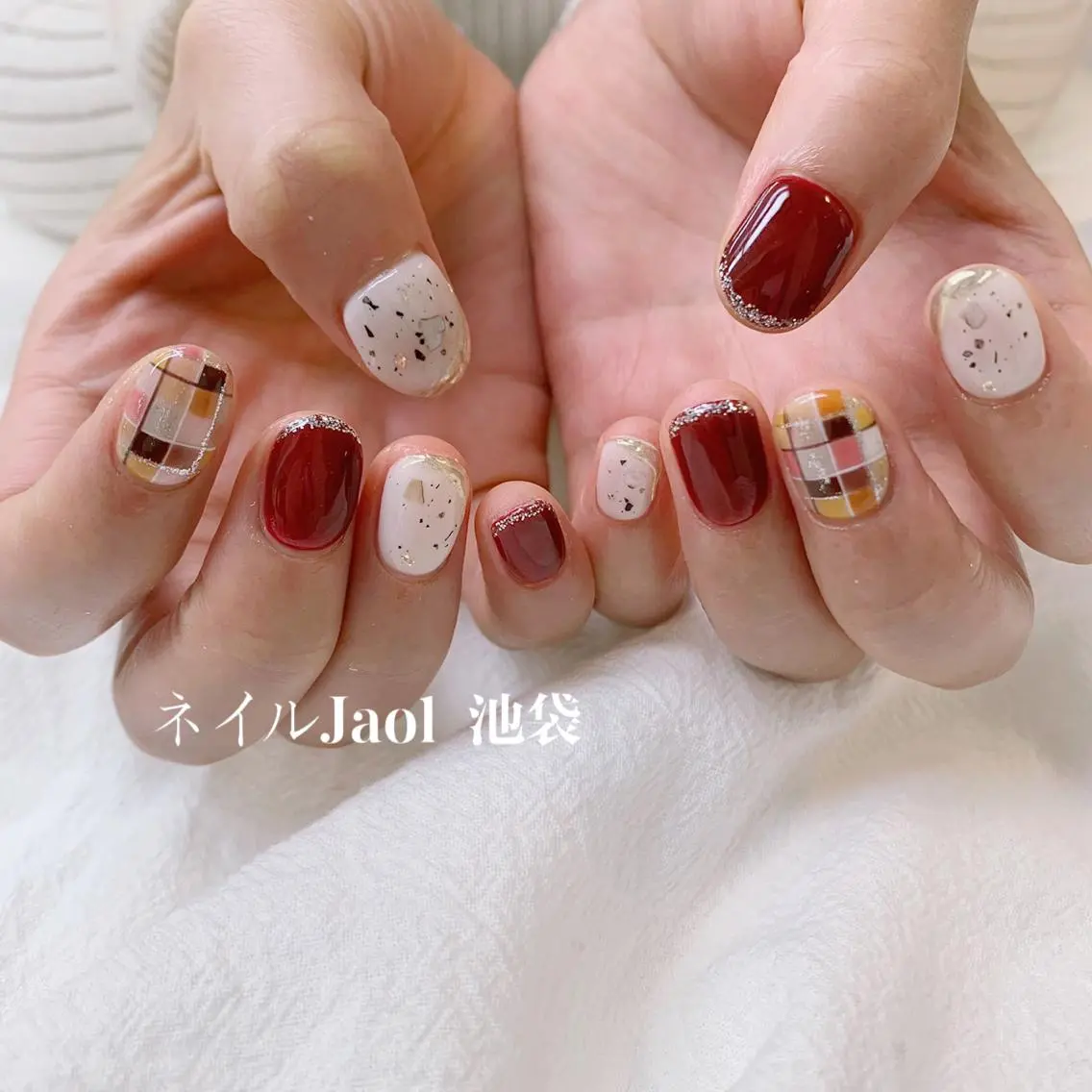 ミディアム ハンドネイル ネイルJaol 池袋のネイルデザイン
