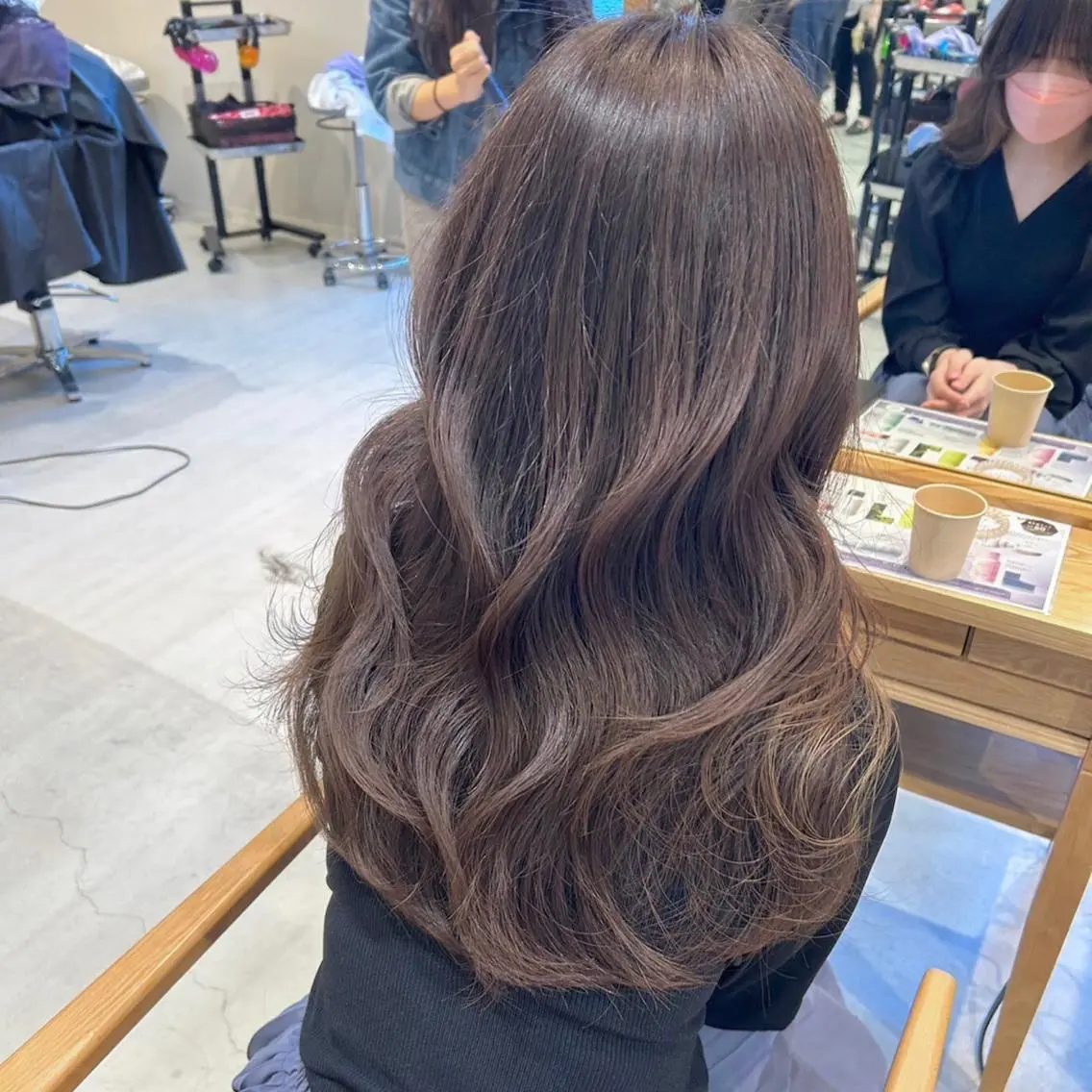 ロング 韓国風ヘア レイヤーカット ムラ修正ブリーチ 山田眞之介のヘアスタイル