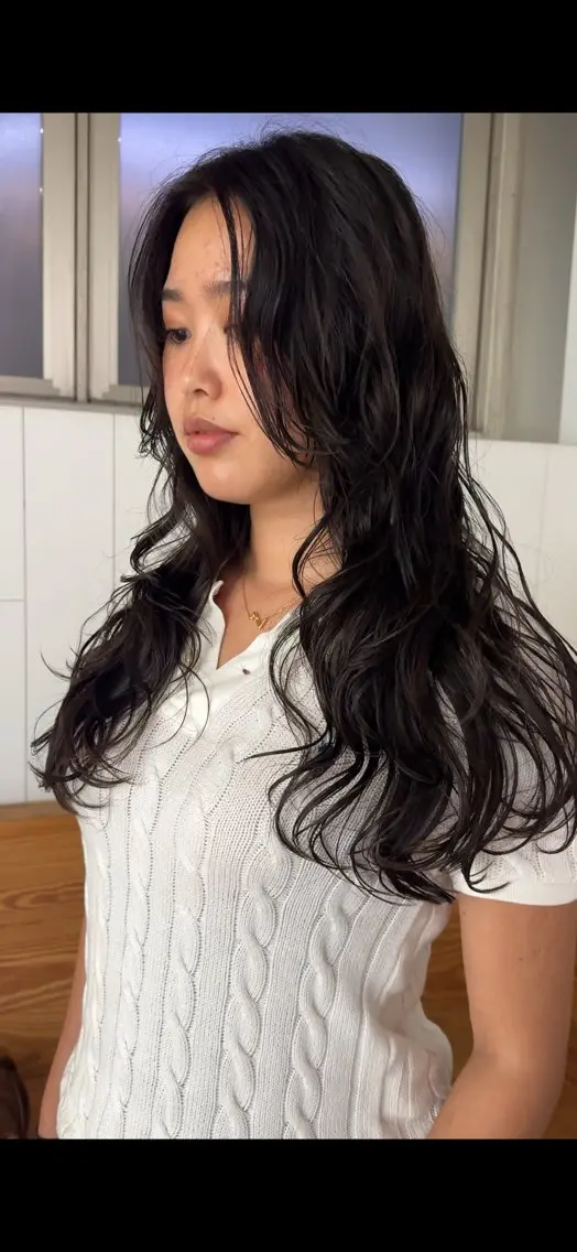 ロング パーマ 似合わせパーマ デジタルパーマのヘアスタイル