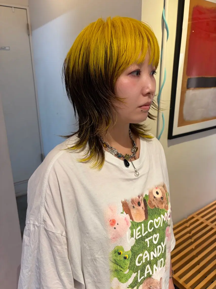 ミディアム カラー デザインカラー カット ヘアカラー トリートメント 村上雅人 ナチュラルモードのヘアスタイル