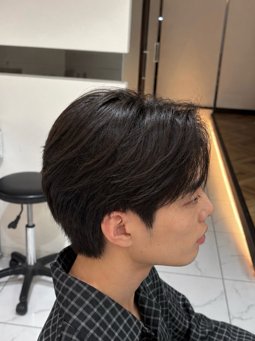 ショート メンズ カット ヘアセット GRANDEUR ryuのヘアスタイル
