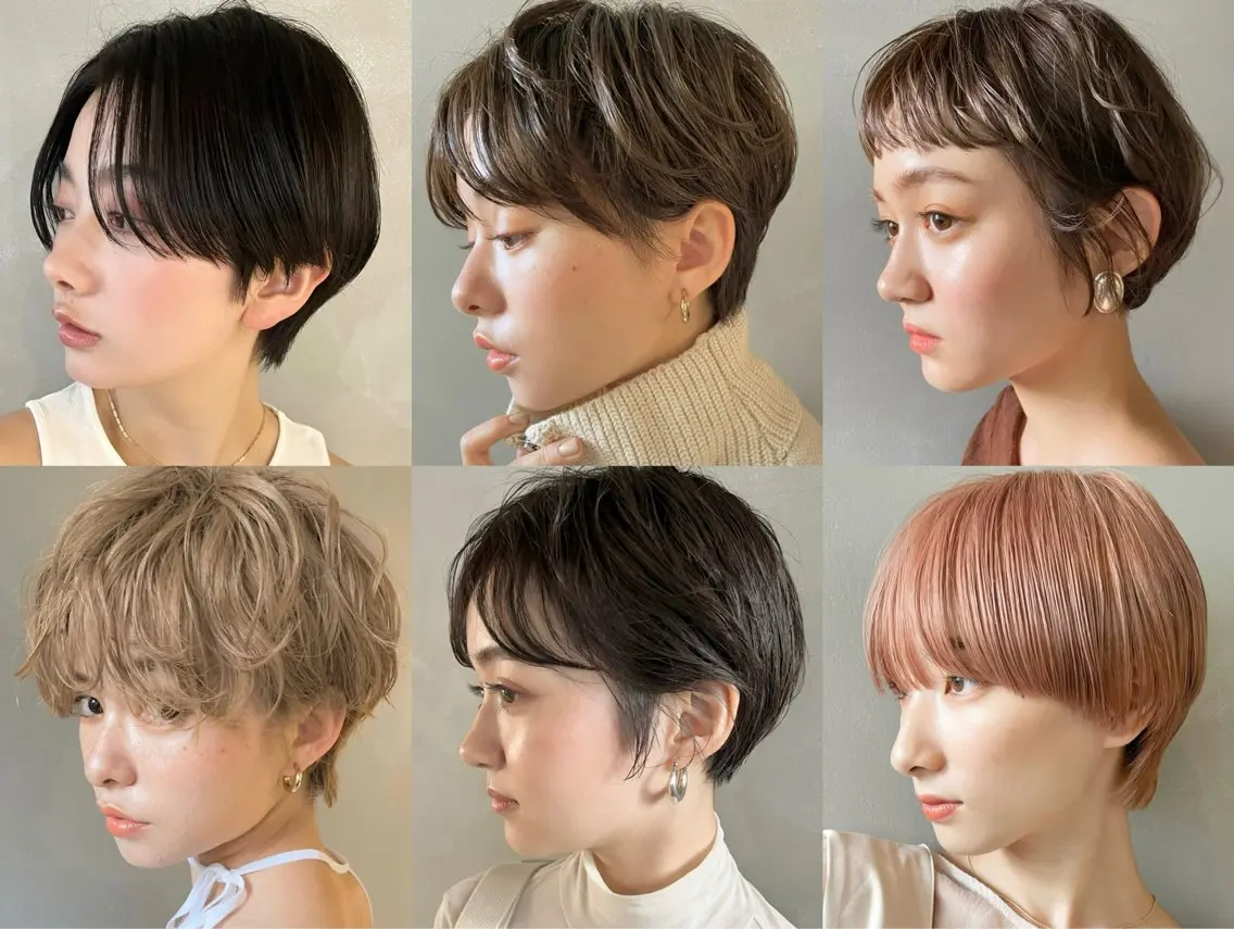 ショート カラー パーマ メンズパーマ /セミナーモデル募集のヘアスタイル