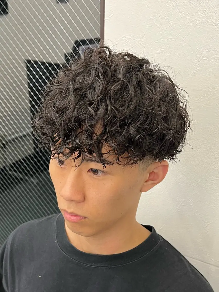 ミディアム ミディアムパーマ 韓国パーマ 美容師 和田爽良のヘアスタイル