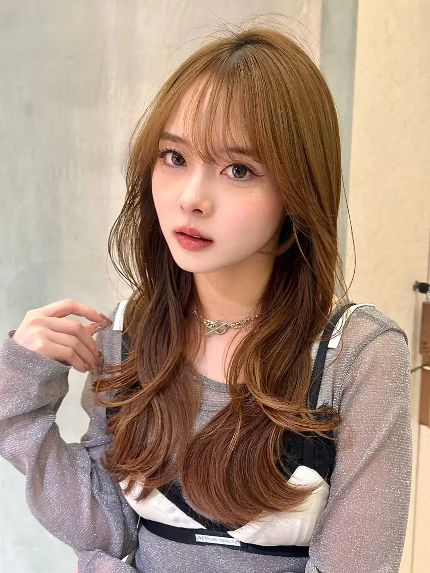 ロング カット ヘアカラー トリートメント 透明感✨髪質改善 🦋村松優斗のヘアスタイル