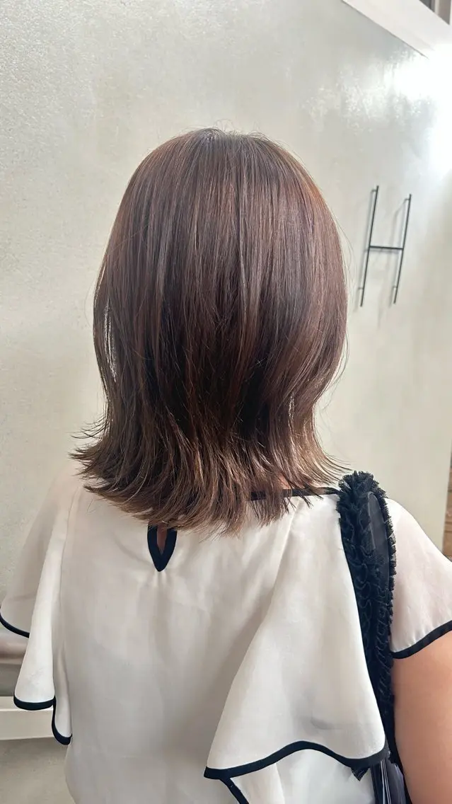カラー カット ヘアカラー MIYUU心優/ ナチュラルヘアのヘアスタイル
