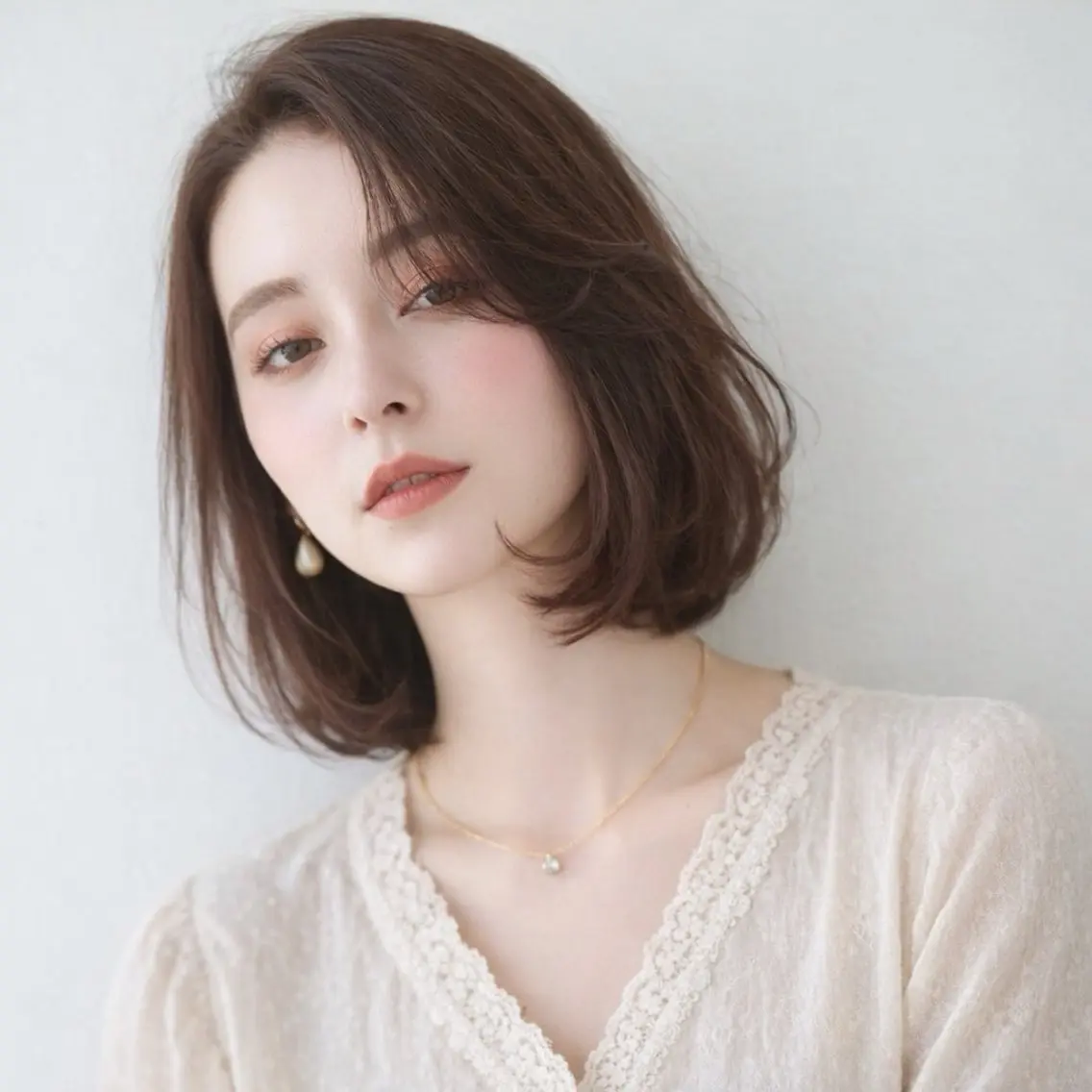 ミディアム ボブ 小顔カット koaなんば店 TOPstylistのヘアスタイル