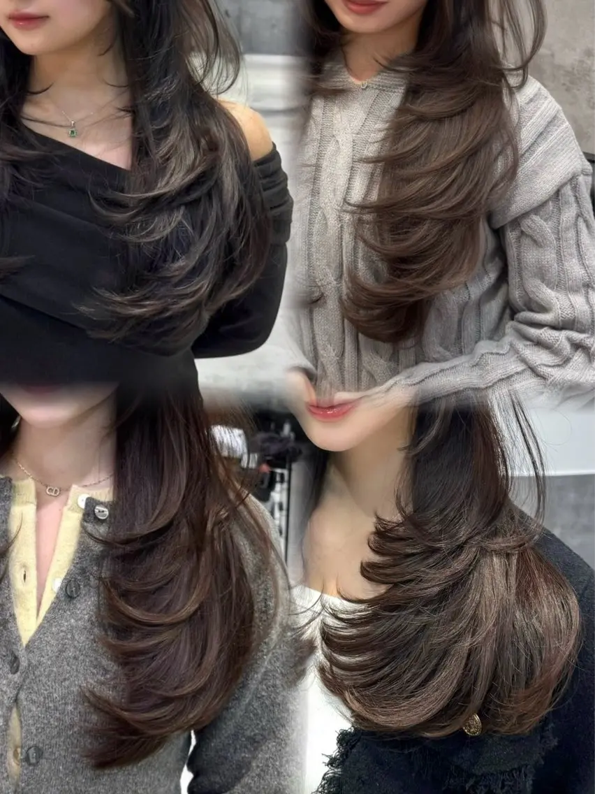 ロング カラー レイヤーカット カット ヘアカラー トリートメント 韓国系支持率No.1 レイヤー特化/きょうのヘアスタイル