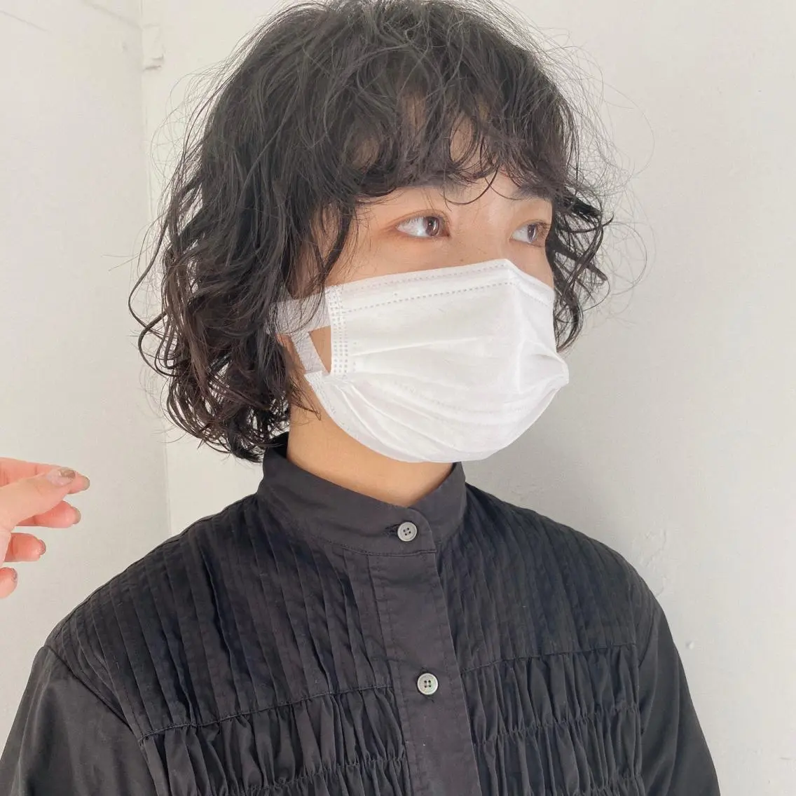 ショート パーマ ヘアアレンジ ボブレイヤー ボブ レイヤーカット スパイラルパーマ カット パーマ トリートメント ニュアンスヘア🌔 nanakoのヘアスタイル