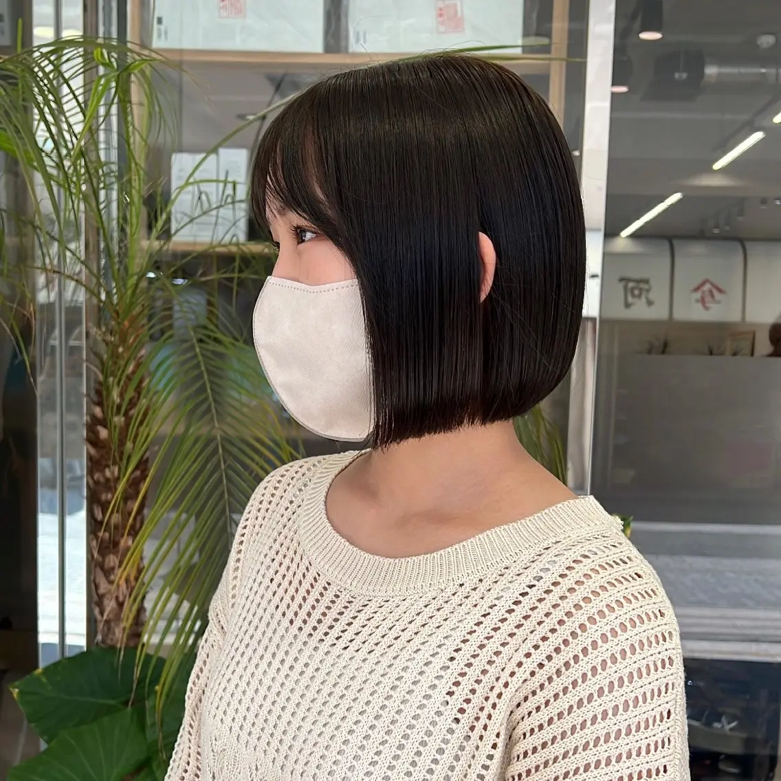 ショート ボブ カット 透明感カラー/レイヤ ー/ MARIEのヘアスタイル