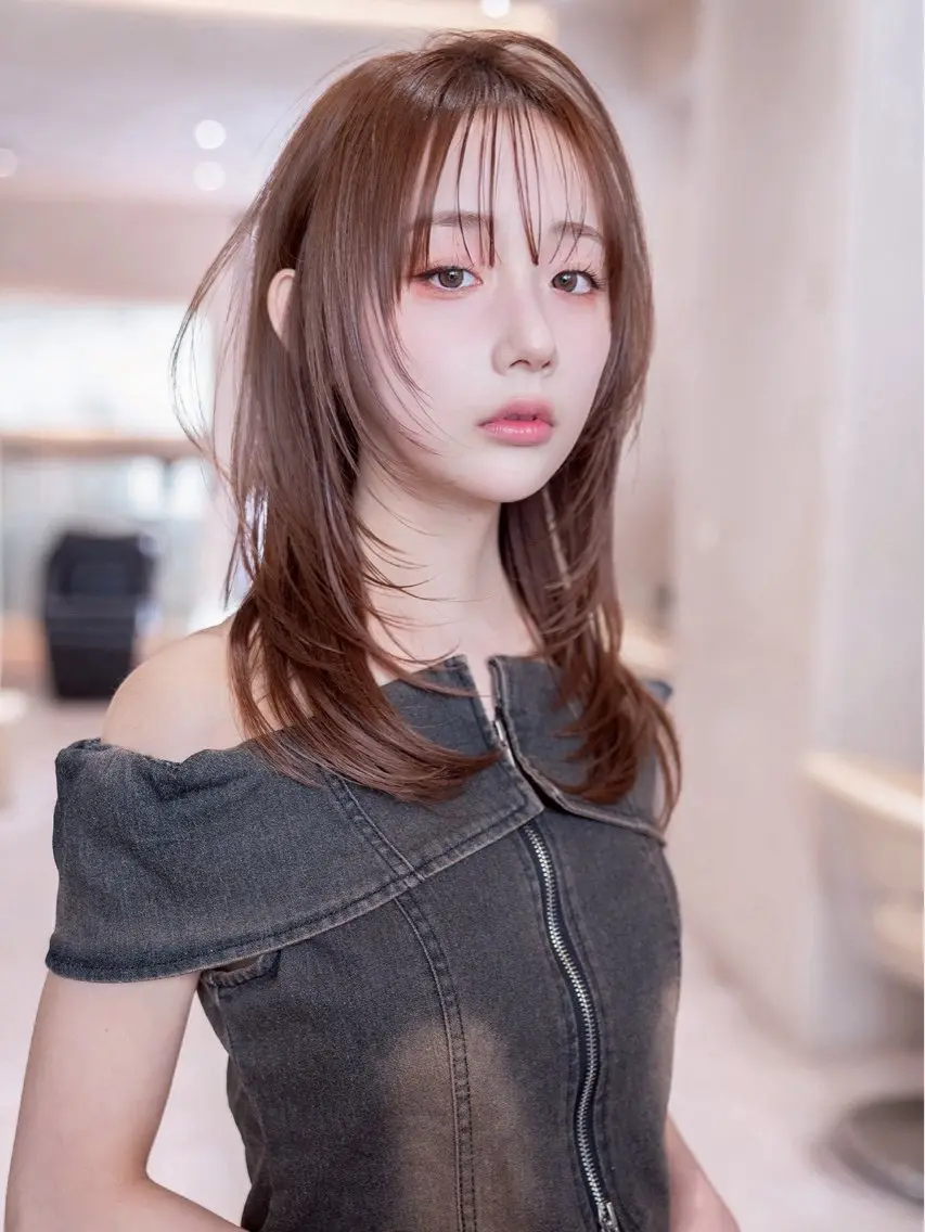 ミディアム カラー カット ヘアカラー トリートメント 🉐レイヤー/塩見 弘樹🉐渋谷のヘアスタイル