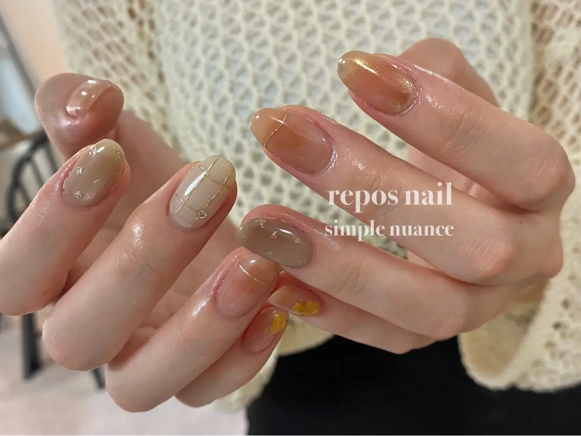 ネイル ハンドネイル repos-ルポ- misuzu🌿のネイルデザイン