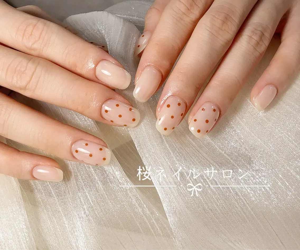 ネイル アートネイル フットネイル フレンチネイル ジェルネイル ニュアンスネイル 桜 ネイルのネイルデザイン