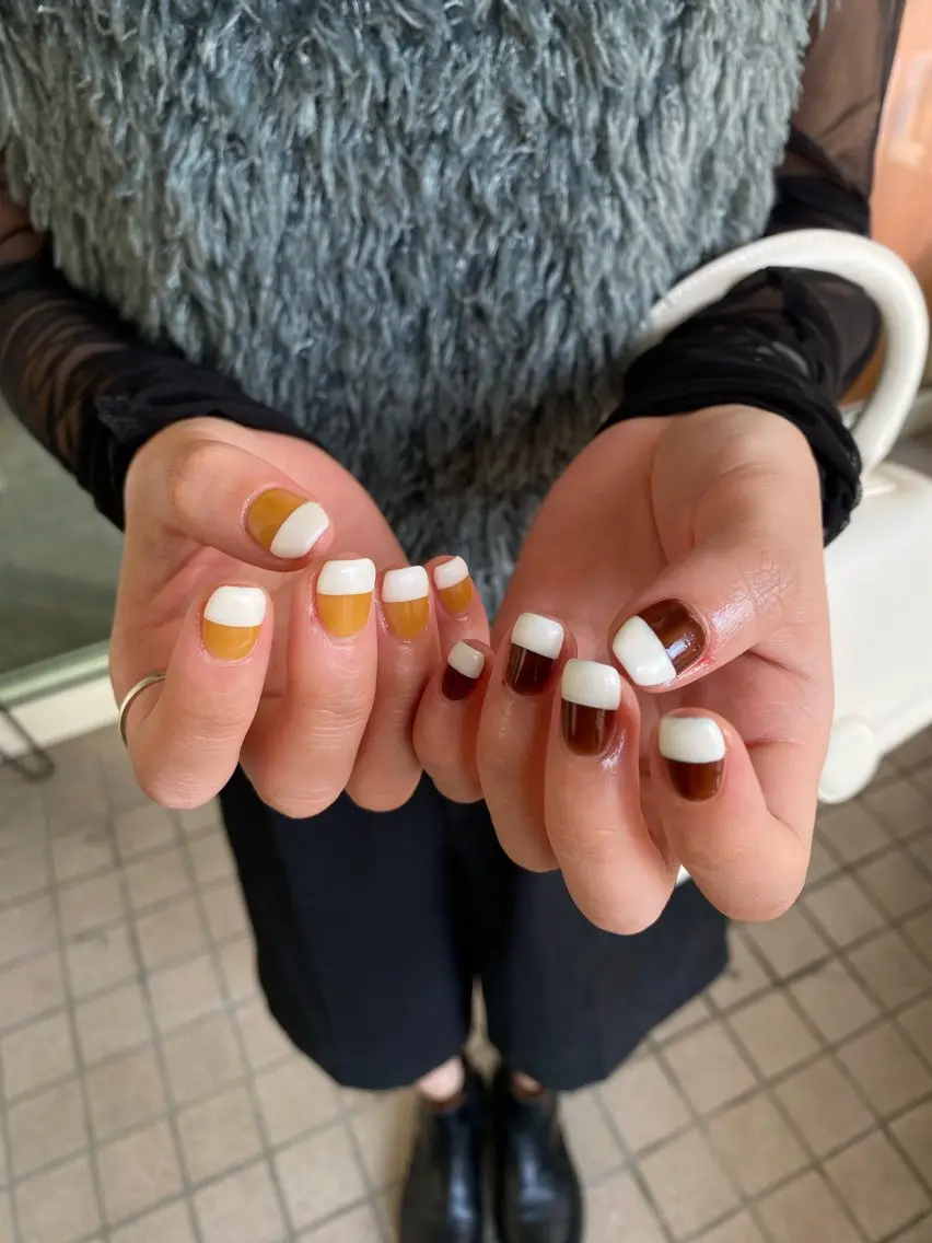 ネイル シンプルネイル ハンドネイル 栗林 実莉のネイルデザイン