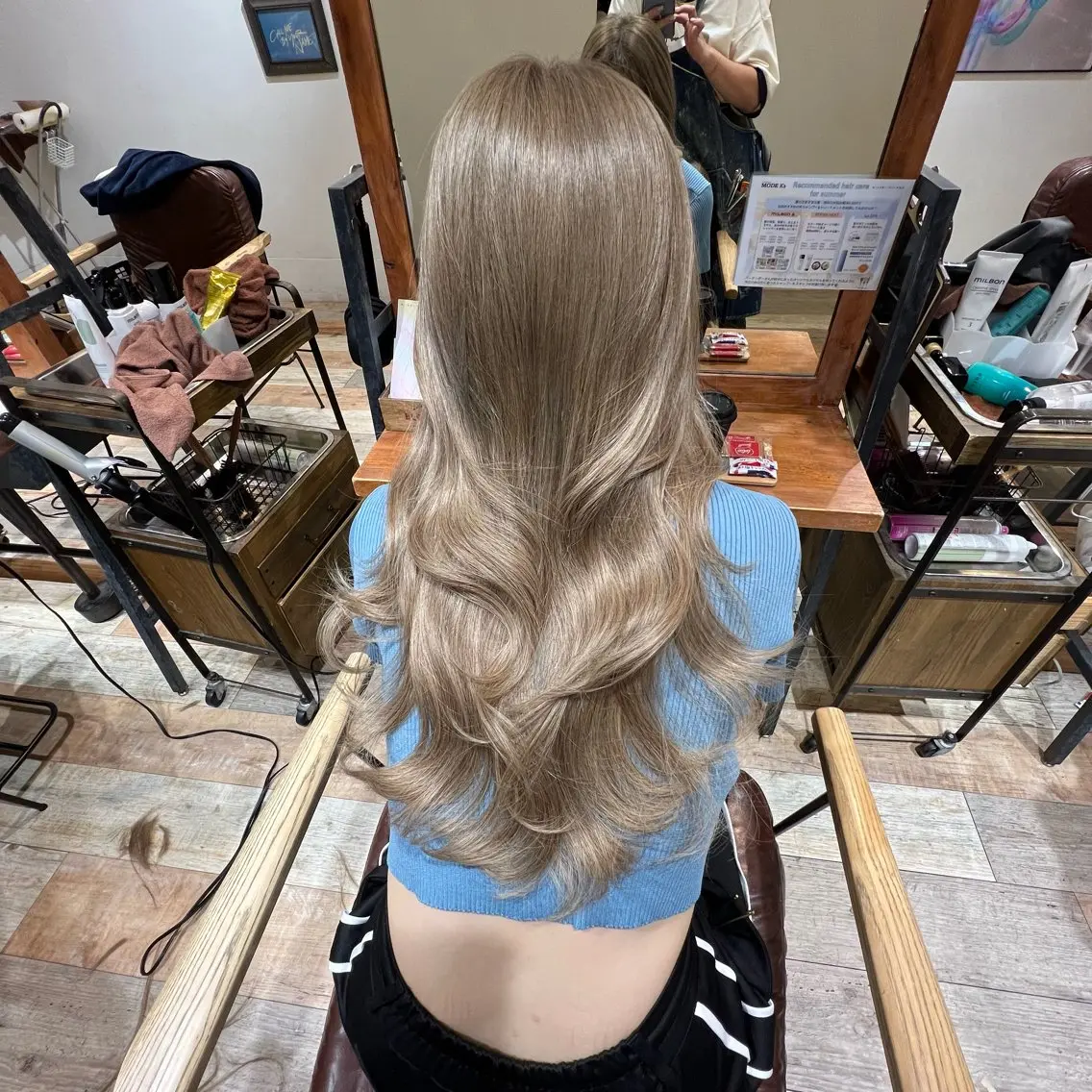 セミロング カラー 艶髪/シールエクステ 🌻ノゾミ🌻のヘアスタイル