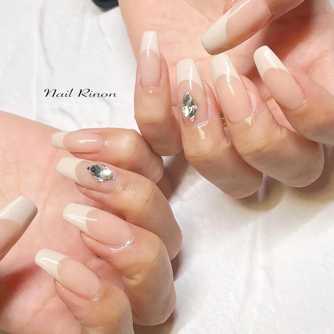 ネイル フレンチネイル ハンドネイル Nail Rinonのネイルデザイン