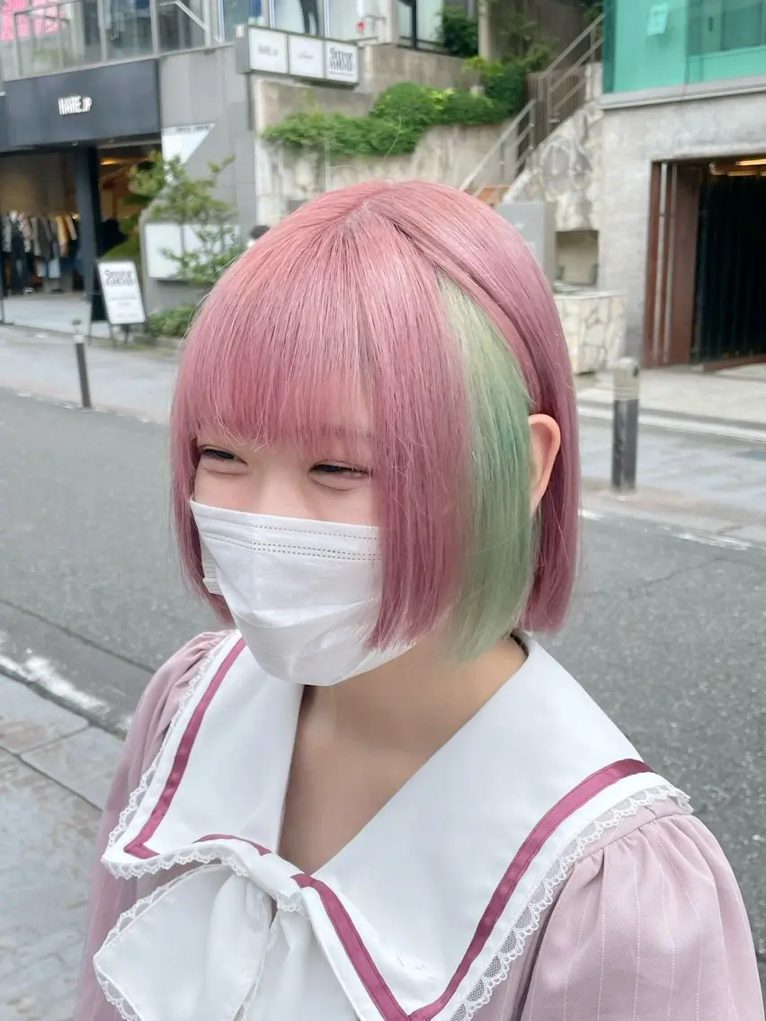 ショート カラー ヘアカラー トリートメント ヘアセット 柔らかカラー/ 縮毛矯正YUTO🧋のヘアスタイル