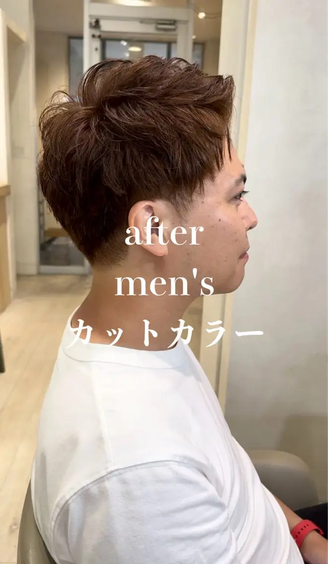 ショート カラー メンズ ヘアカラー メンズ指名多数!! 田島史也のヘアスタイル