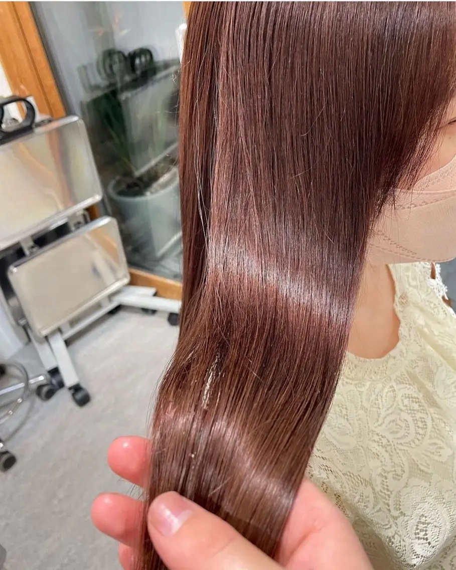 🤍ワンカラー🤍＋〘内部補修＋外部補修〙4stepトリートメント🌼【髪質改善ケア】の写真