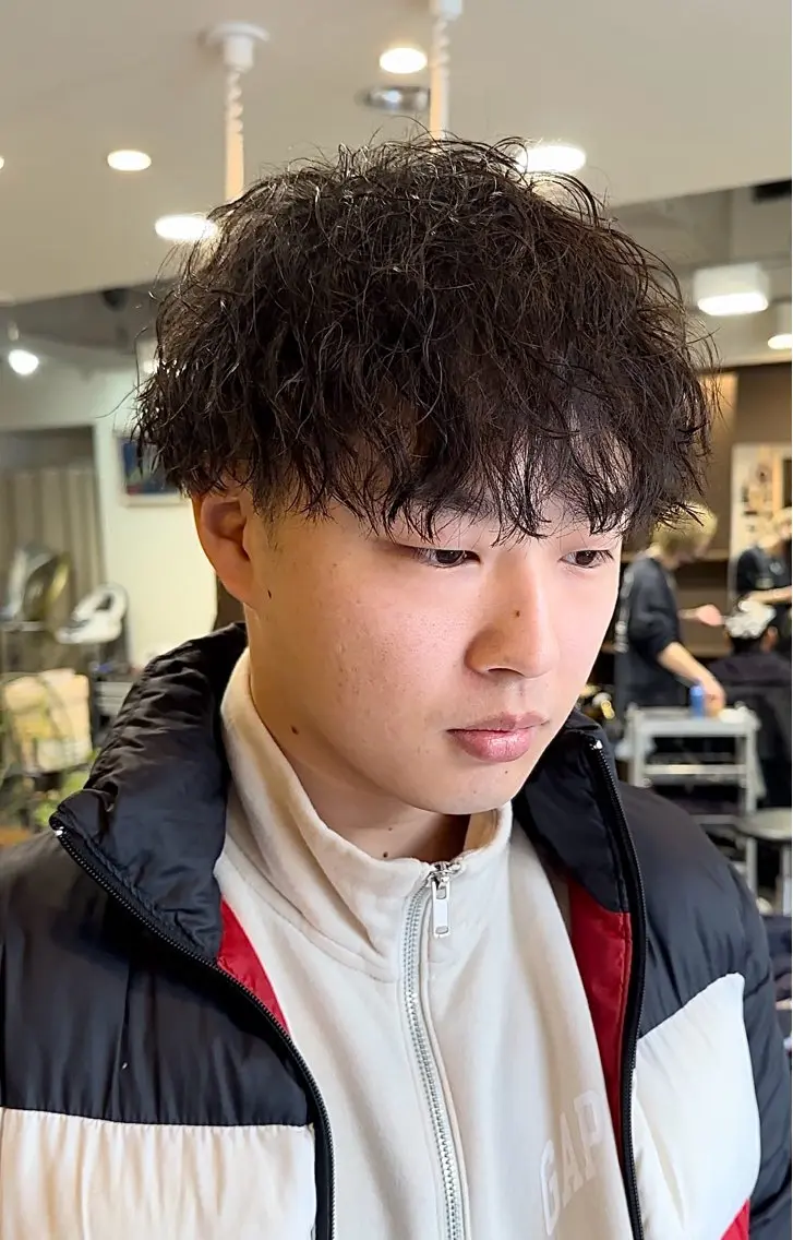 パーマ メンズ マッシュ メンズパーマ ツイストスパイラルパーマ スパイラルパーマ 年間2000名担当◎ パーマ職人/仲原佑樹のヘアスタイル