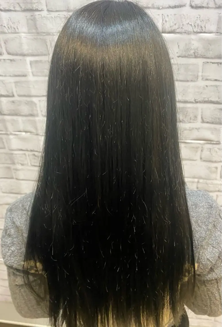ロング カラー ベージュカラー ブリーチ 透明感カラー ブリーチなしカラー オリーブベージュ ☺︎ Misaki☺︎のヘアスタイル